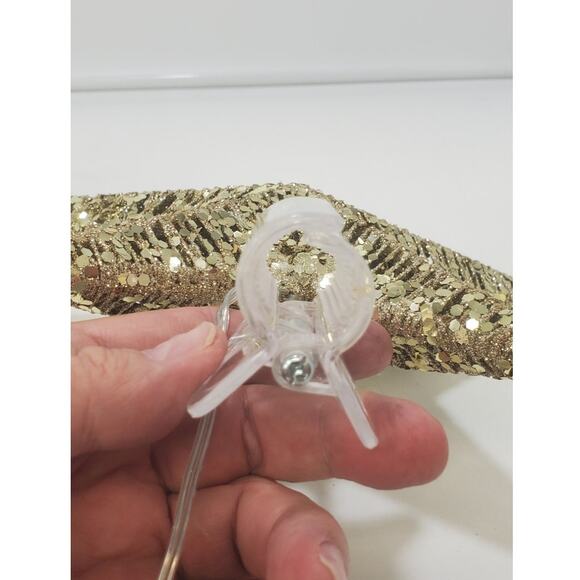 Wondershop Sequin Wrapped Star Tree Topper Gold LED lights - Picture 3 of 8